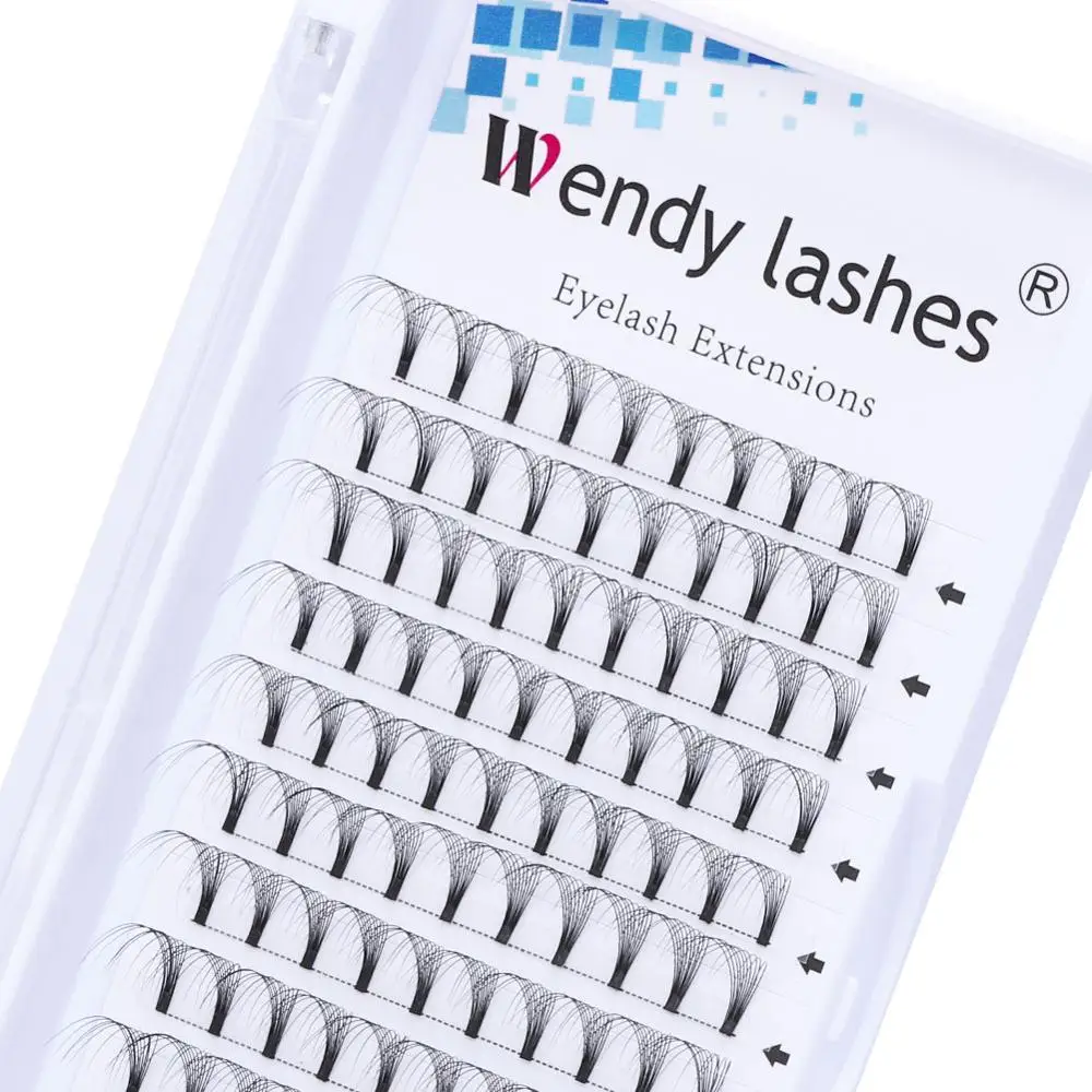 WENDYLASHES готовые объемные широкие вентиляторы 3d/5d/6d/10d короткие/длинные Стволовые