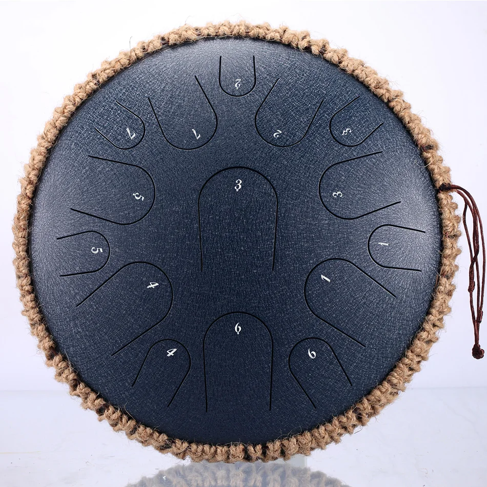 Goede Nieuwe Staal Tong Drum 13 Inch 15 Tone Drum Handheld Tank Drum Percussie Instrument Yoga Meditatie Beginner Muziek Liefhebbers Gift