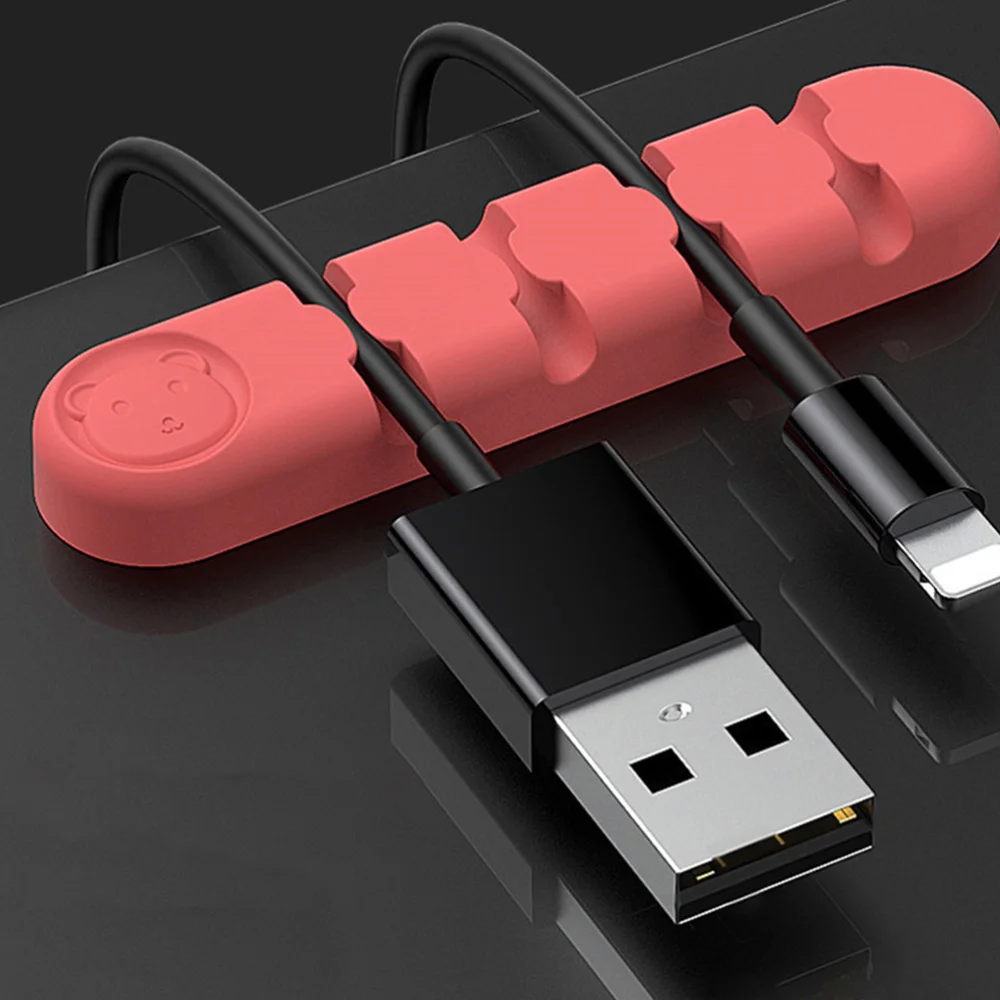 

6 Pcs Flexible Cord Organizers Cord Holders Useful Cable Management Clips