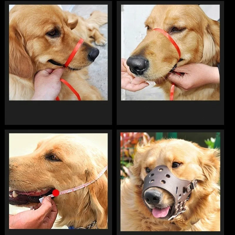 Однотонные мягкие искусственные кожаные маски для собак защита от укусов