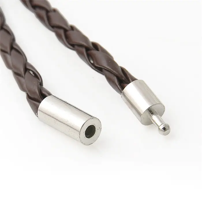 

European and American Korean Explosion Models Men's Multi-layer Braided Twist Leather Bracelet