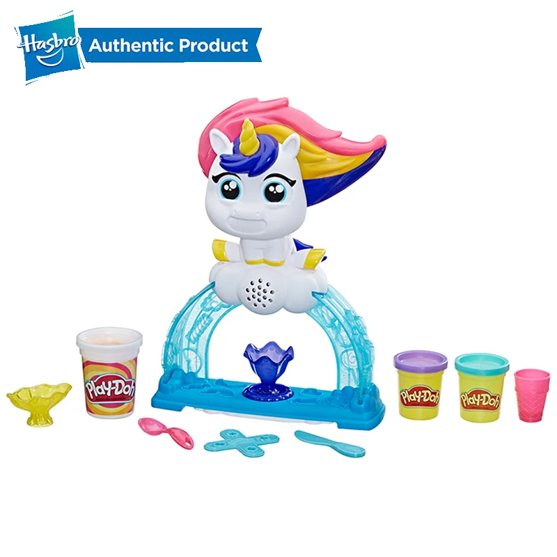 Набор для мороженого Hasbro Play-Doh Tootie the Unicorn с 3 нетоксичными цветами Play Doh color Swirl Compound