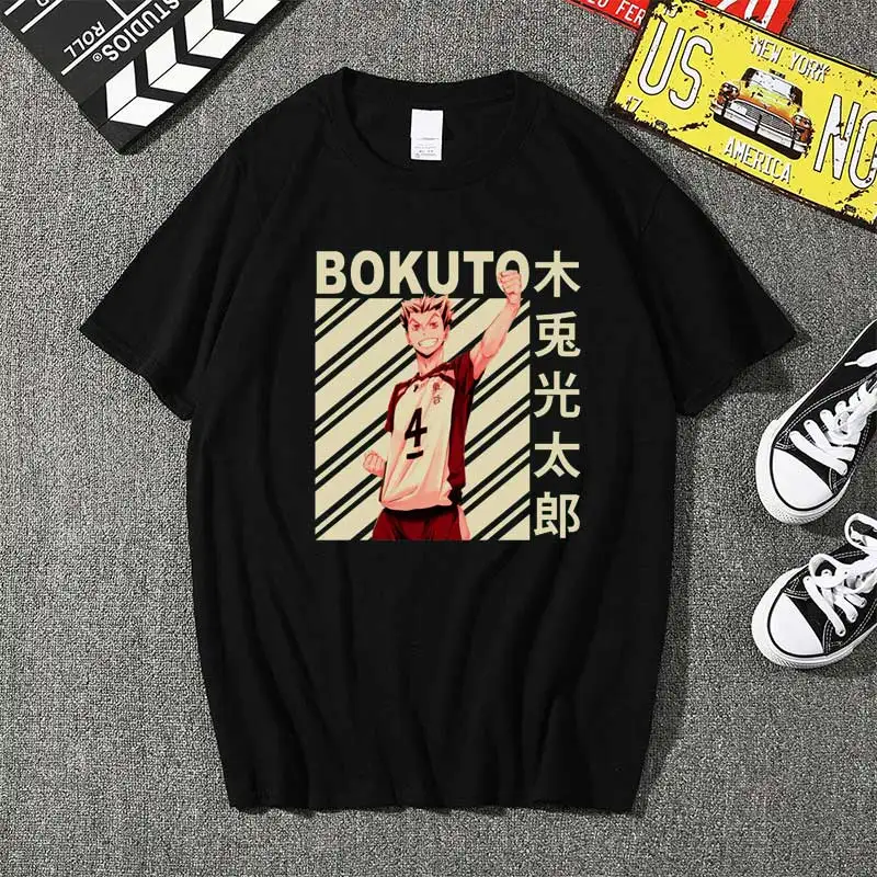 

2020 Haikyuu Bokuto футболка мужские кавайные летние топы футболки с рисунком карате модная футболка унисекс Харадзюку мужская рубашка