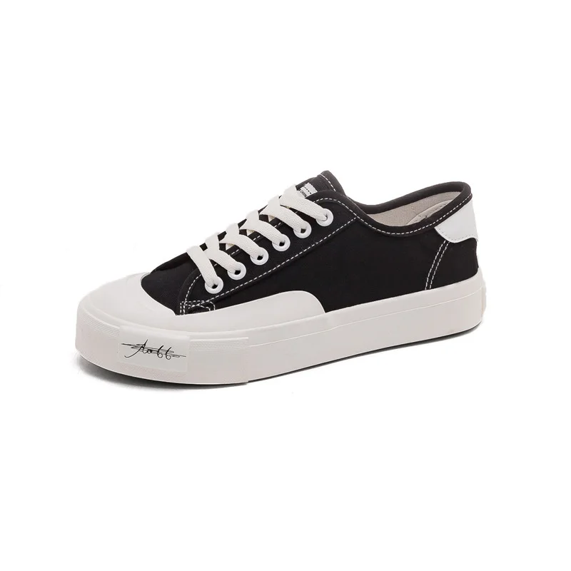 

Hot Selling Casual Canvas Shoes Women In Street Style Trendy Shoes Students All-match Lace-up Casual Board Shoes Women Niche