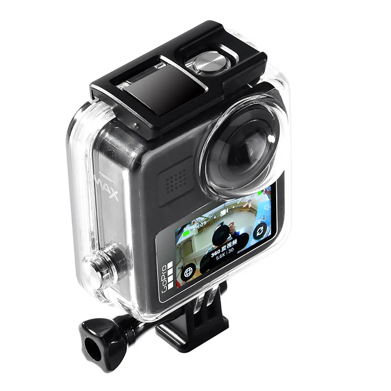 Продажа Водонепроницаемый чехол для Gopro Max, водонепроницаемый чехол для панорамной экшн-камеры, защитная коробка для дайвинга, аксессуары для Gopro Max, ...