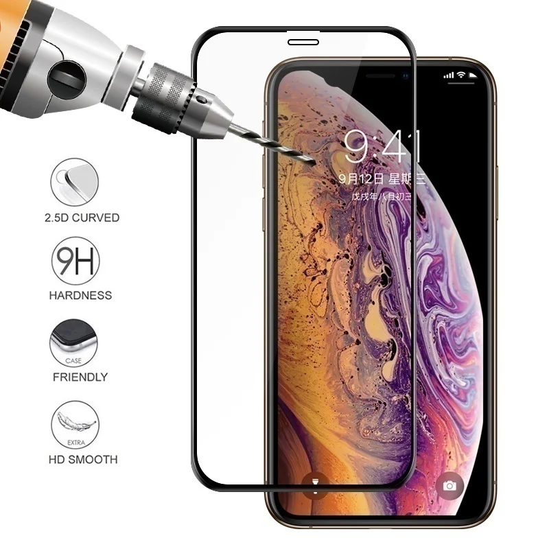 Защитное стекло с полным покрытием экрана для iPhone SE 2020 XS 12 Mini 11 Pro MAX XR X 8 7 6 s 1 3