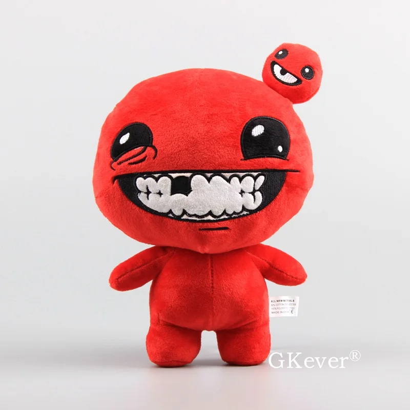Super Meat Boy Плюшевые игрушки для куклы, переплет Исаака после рождения, игра для возрождения, плюшевый Хранитель Исаака, супер мясной мальчик, кукла Магдалина, игрушки, подарок 28-30 см - Цвет: Super Meat Boy