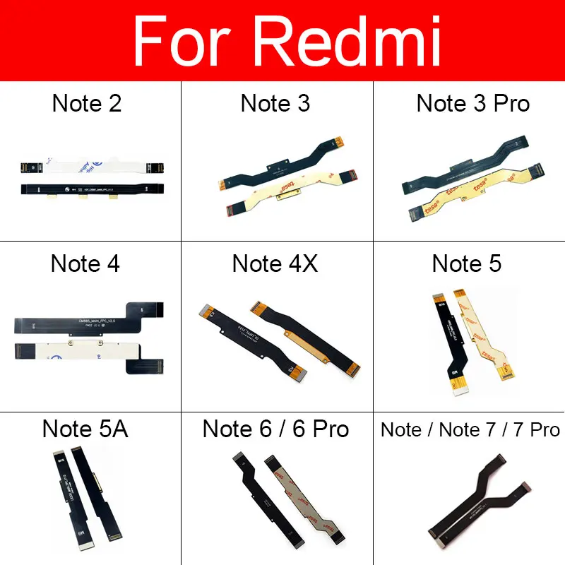 Материнская плата Главная гибкий кабель для Xiaomi Redmi Note 2 3 3G 4 4X 4G 5 5A 6 7 Pro ленточный