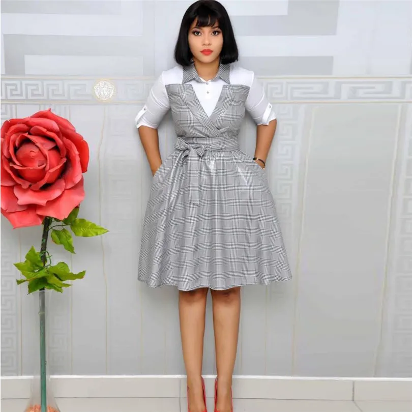 Плюс размер Новое Классическое Африканское женское платье Дашики мода стрейч с