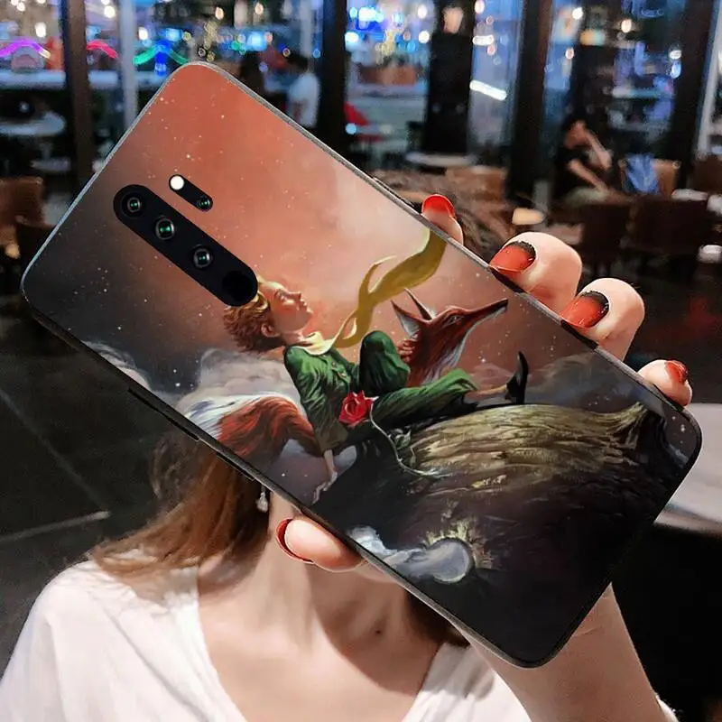Dabieshu в стиле Маленький принц и лиса мягкий черный чехол для телефона Redmi Note 9 8 8T 8A 7