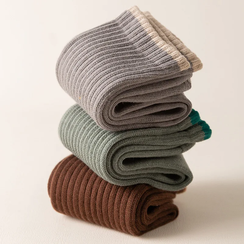 Зимние термоноски мужские однотонные толстые антибактериальные дышащие Теплые