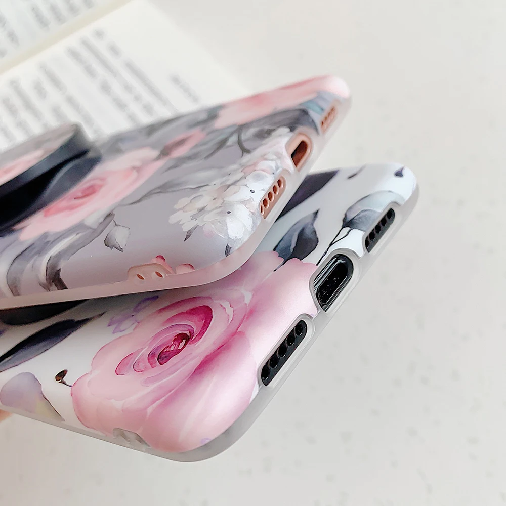 Винтажный цветочный чехол LOVECOM с держателем для телефона Huawei P20 P30 P40 Pro Lite Mate 20 30