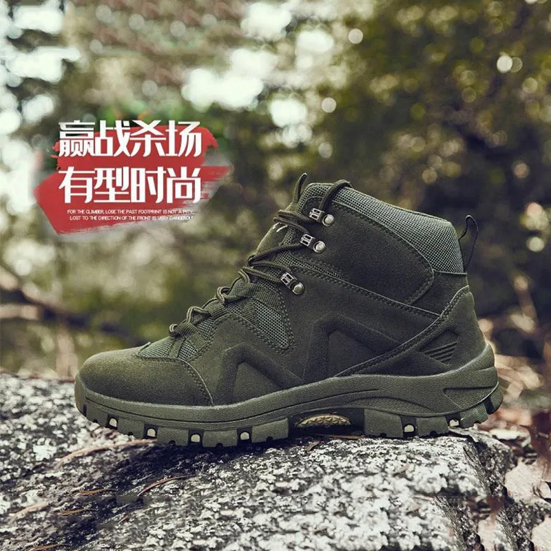 Мужские уличные военные тактические ботинки водонепроницаемые дышащие