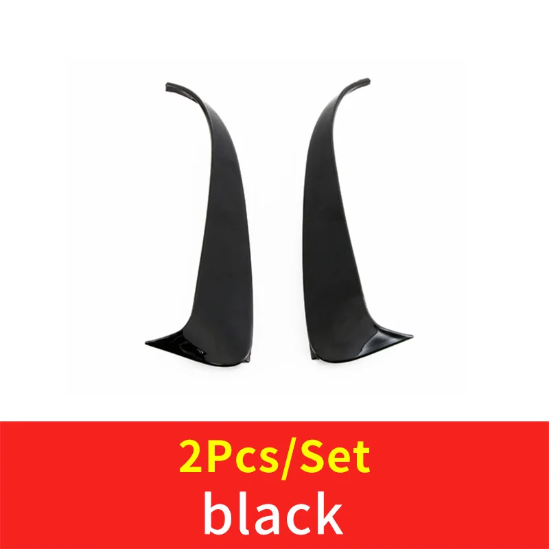 Black w205 2pcs Задний противотуманный светильник для mercedes w205 amg Mercedes c class аксессуары W205 mercedes w205 углеродное волокно внешняя отделка - Название цвета: Black w205 2pcs