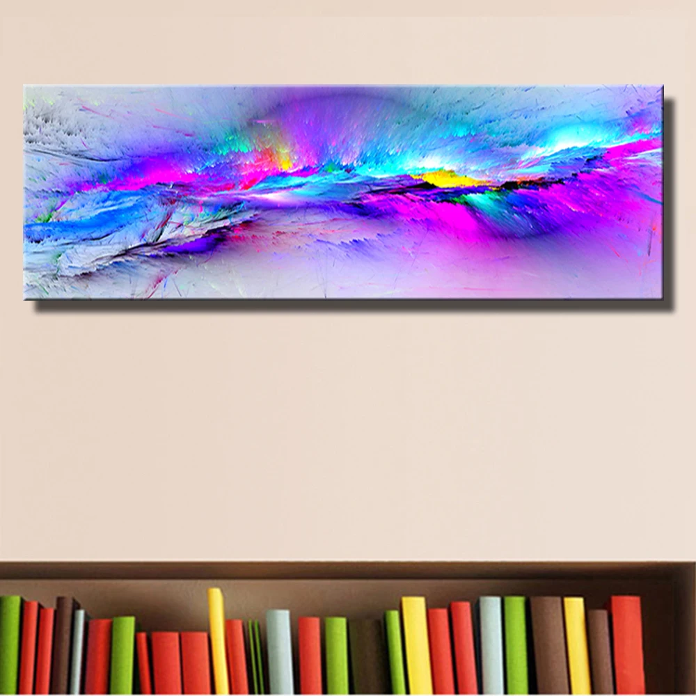 

Abstract Painting Oil HD Painting Wall Pictures For Living Room Home Decoration Abstract Clouds Colorful Canvas Art No Frame