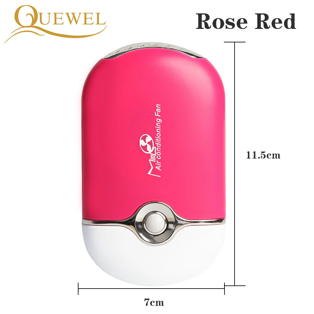Rose Red USB наращивание ресниц мини вентилятор кондиционер воздуходувка ресницы вентиляторы клей привитые ресницы специальный фен макияж инструменты 5 цветов - Цвет: Rose Red