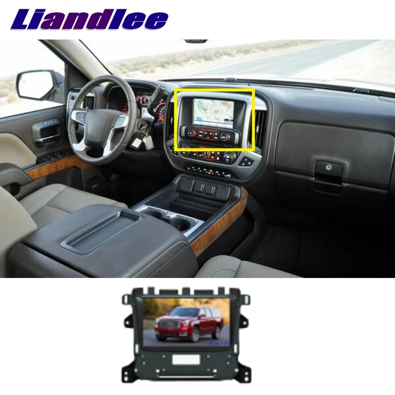 Liandlee для GMC Sierra Denali Canyon 2014 ~ 2020 LiisLee Автомобильный мультимедийный ТВ DVD GPS аудио Hi-Fi