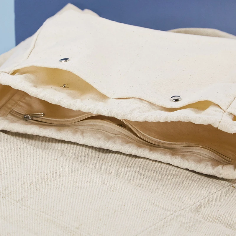 

New Simple Cosmetic Bag Japan and South Korea Drawstring Bundle Lazy Cosmetics Storage Bag Travel Portable Canvas Wash Bag