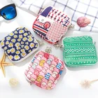 Мини санитарно-технические женские дорожные хлопковые кавайные маленькие мешочки для хранения косметики губной помады кошелек держатель Органайзер чехлы