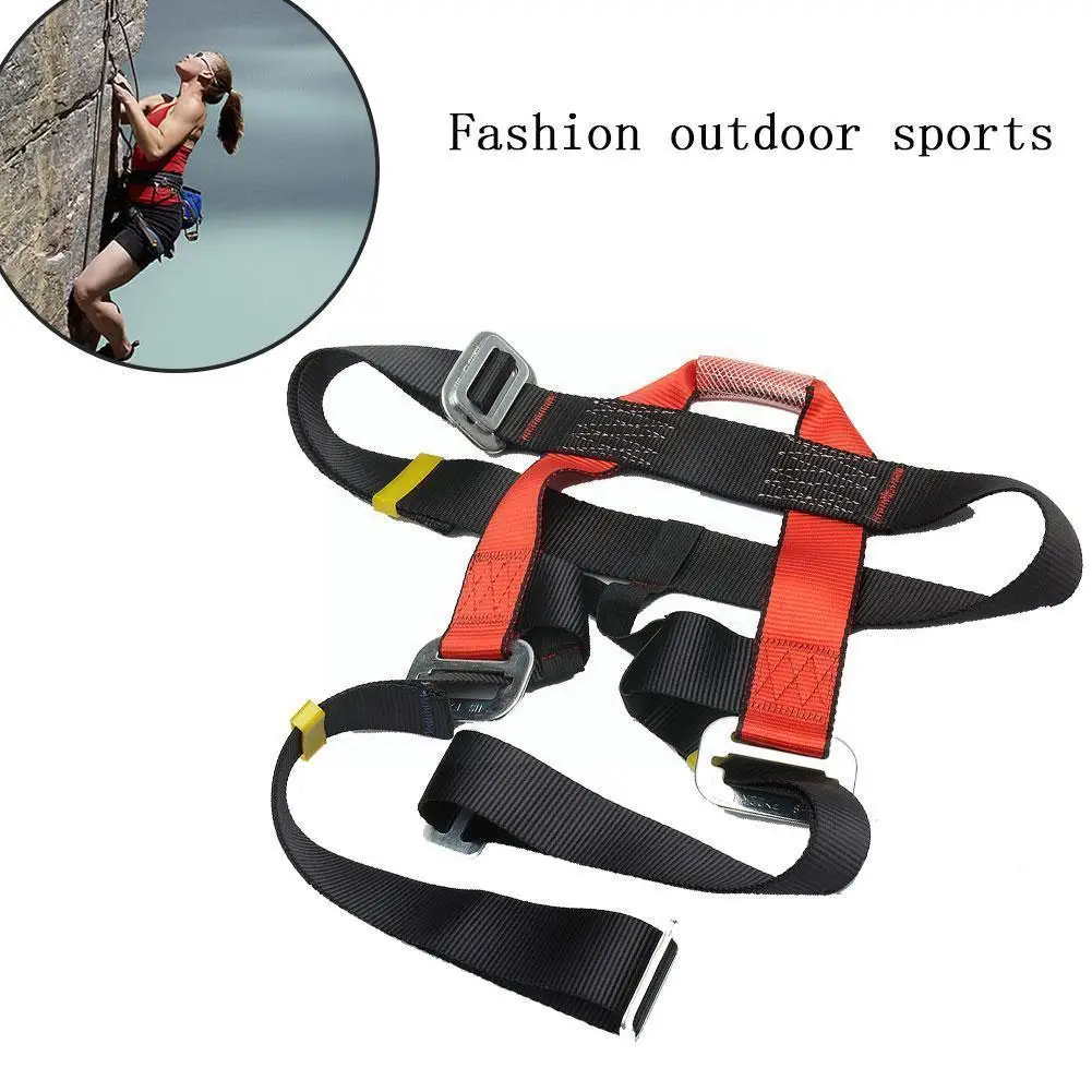 

1pc New Outdoor Climbing Safety Belt Half Body Protecting Harnesses Climbing Climbing Accessories Rappel For Rock Belt Down X9M6