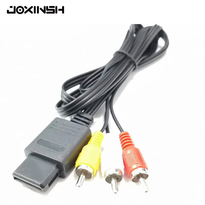 

By DHL or EMS 100 pcs AV TV RCA Video Cord Cable For Game cube/for SNES GameCube/for N64 64 Wholesale Store hot new