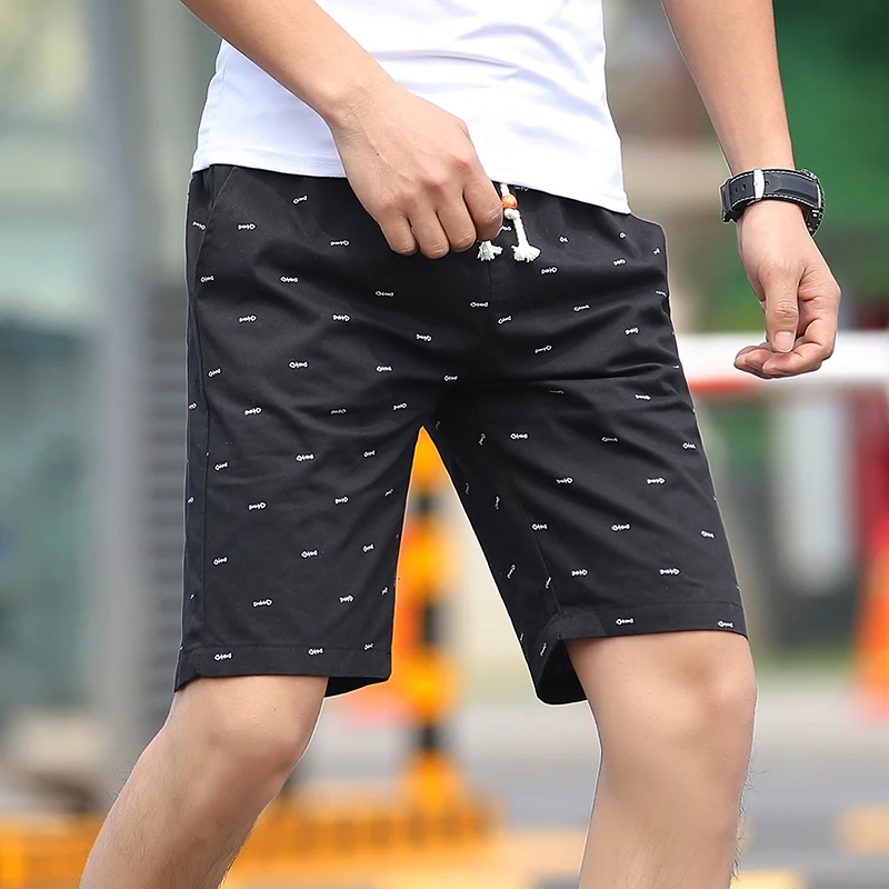 

pants summer Men's casual five-beach shorts men pure cotton M-4XL