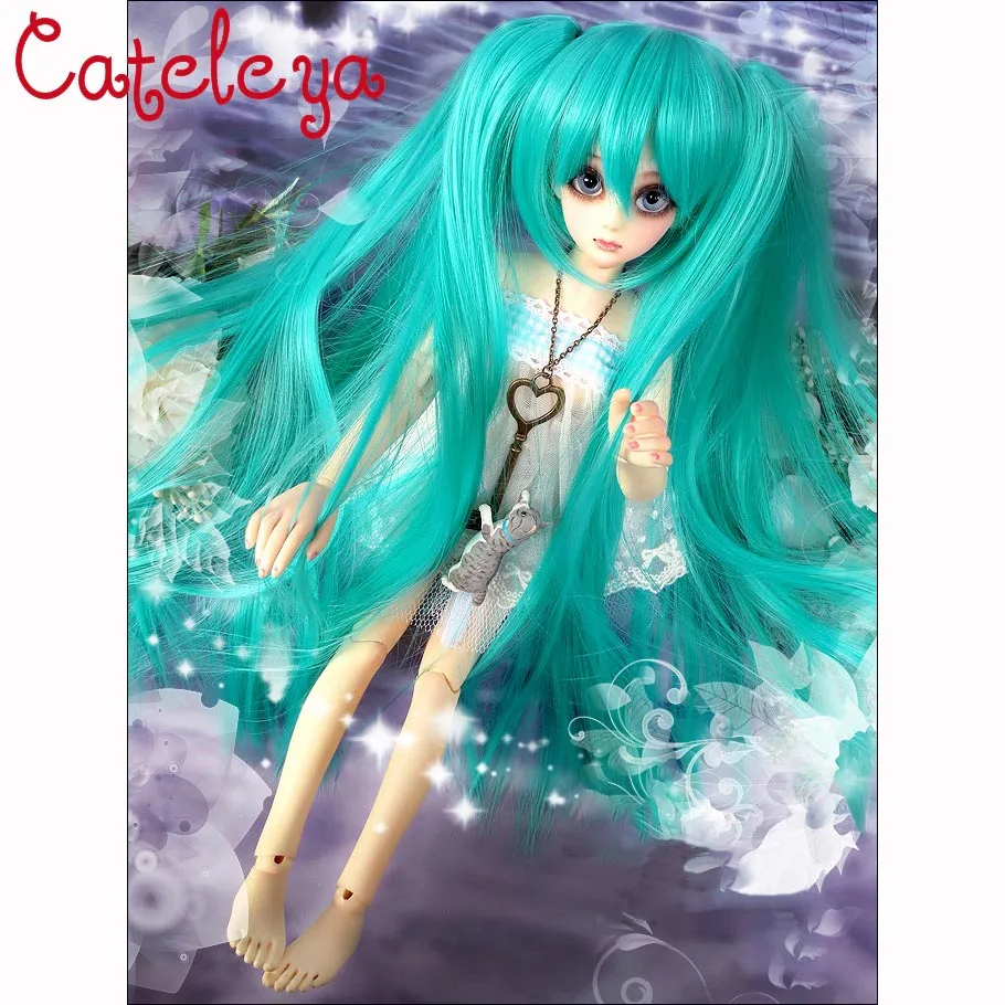 Cataleya BJD Wig 1/3 1/4 1/6 Straight Hair Double Ponytail | Игрушки и хобби