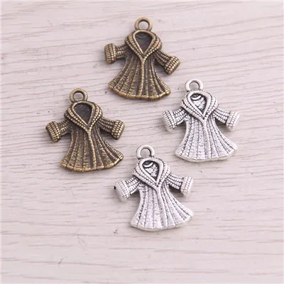 Two Color Сладкий колокол 30 шт. 4 стиля продукт два цвета дамское пальто Дамское Платье подвески ювелирные изделия из металла маркировка - Окраска металла: Two Color