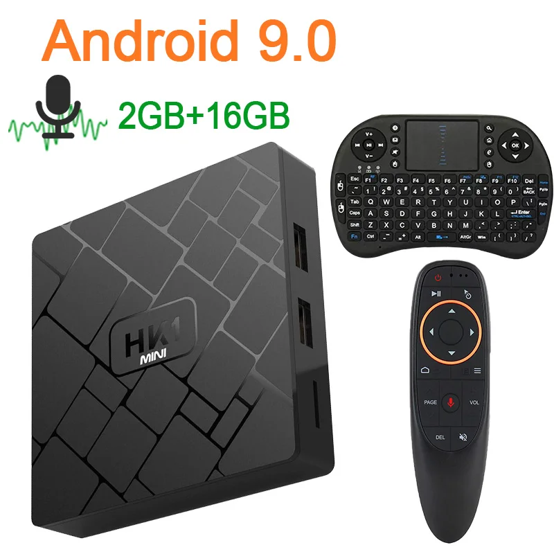 voice keyboard Android 9,0 ТВ приставка RK3229 2G 16G ТВ приёмник 4K 2160P 3D Wifi медиаплеер Play Store Netflix Youtube установка - Цвет: voice keyboard