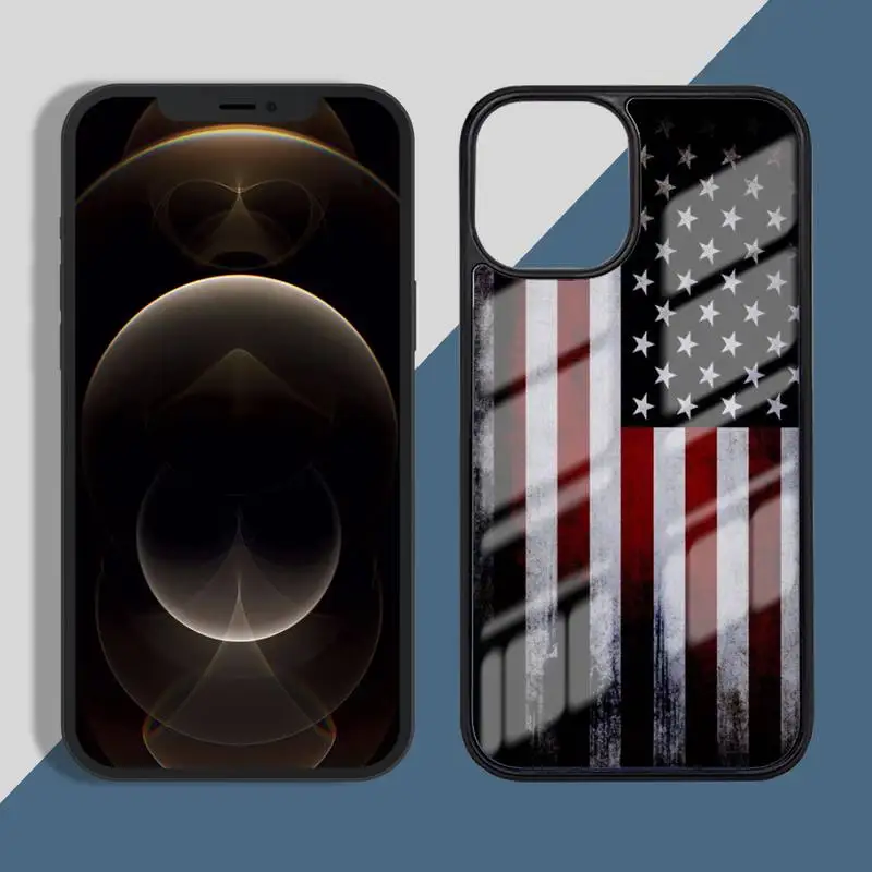 

America USA Flag Novelty Phone Case PC for iPhone 11 12 pro XS MAX 8 7 6 6S Plus X 5S SE 2020 XR