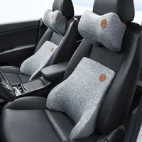 driver auto lumbar support pillow memory foam headrest pillow business adjustable car seat back cushion neck pillow backrest