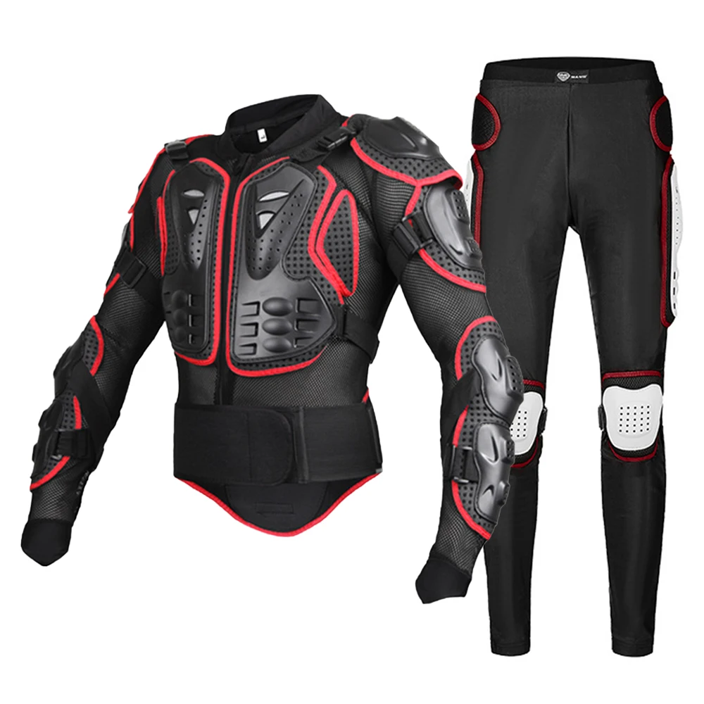 

Мотоциклетная куртка для мужчин и женщин, бронированный костюм на все тело для мотокросса, гоночные мотоциклетные куртки и брюки, защита дл...