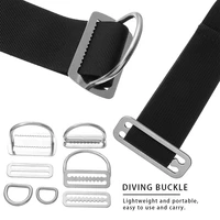 2 stainless steel bcd accessoires free diving scubadiving weight belt belts retainer stopper slide keeper d ring