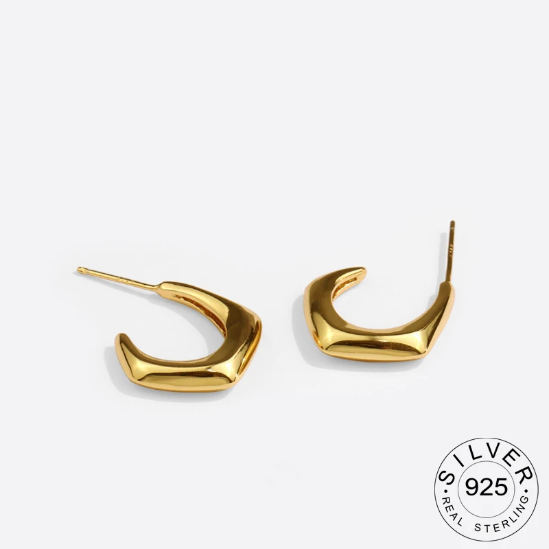 

Модный минималистский натуральная 100% 925 стерлингового серебра геометрический круглые серьги-гвоздики для женщин студент подросток, ювелир...