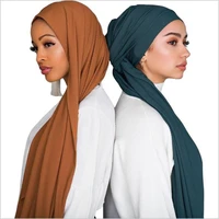 muslim women pearl chiffon solid color wrinkles hijab scarf lslamic russia long scarves bandana shawl for lady