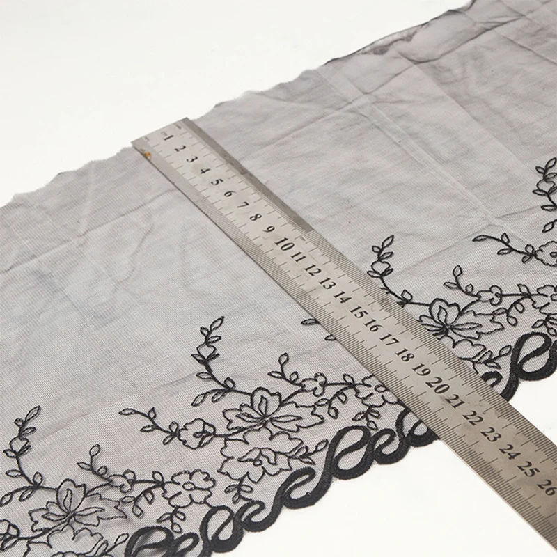 Кружевная занавеска из полиэстера с цветочной вышивкой мягкая кружевная для