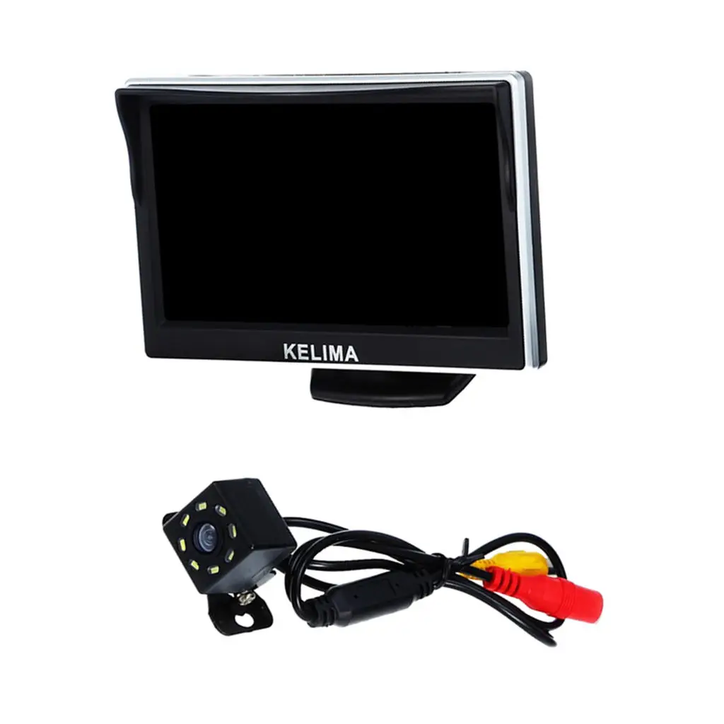 

5" Car Display Screen + 8 LED Reversing Camera(with Ruler Line)