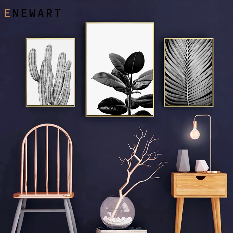 Минималистичный постер в скандинавском стиле Настенная картина с черными и