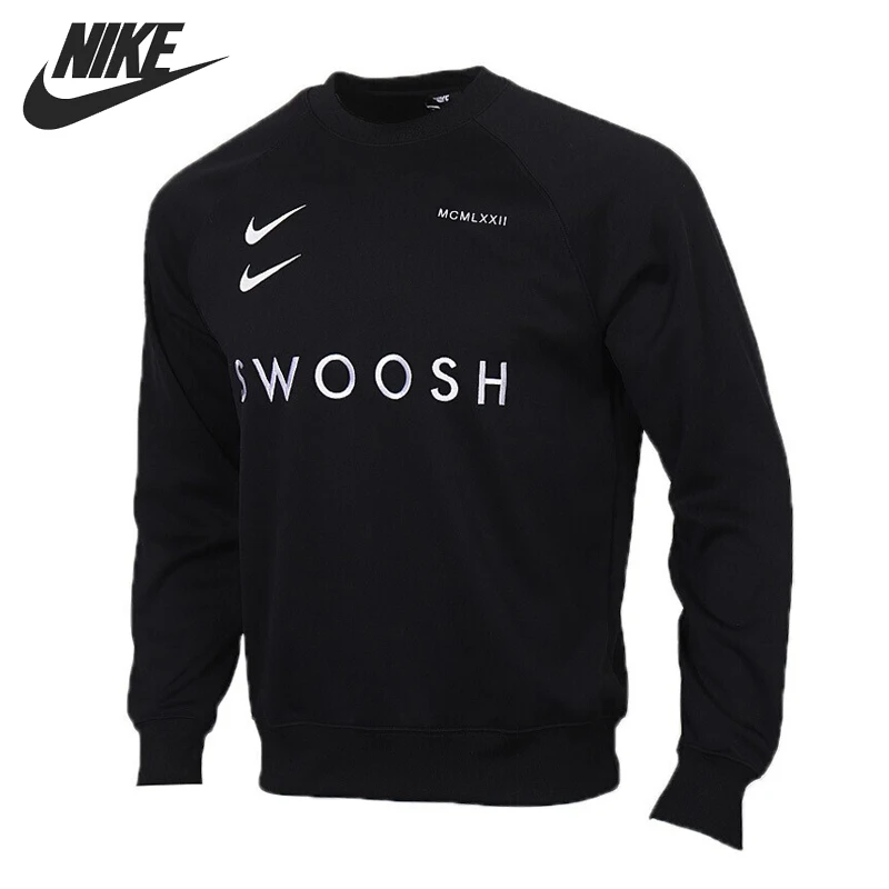 Оригинальное новое поступление NIKE AS M NSW SWOOSH CREW PK Мужской пуловер трикотажная