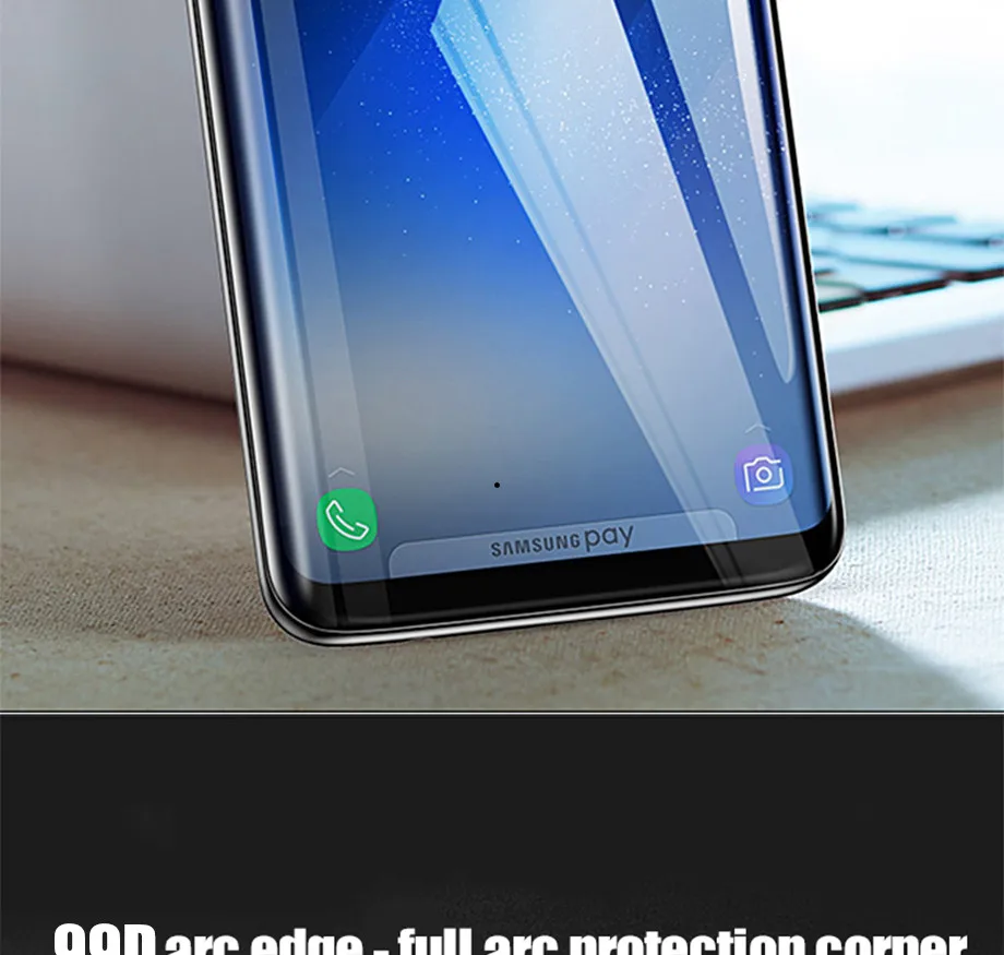 300D полностью изогнутое закаленное стекло для samsung Galaxy S9 S8 Plus Note 9 8 Защитная пленка для экрана на samsung S7 S6 Edge S9