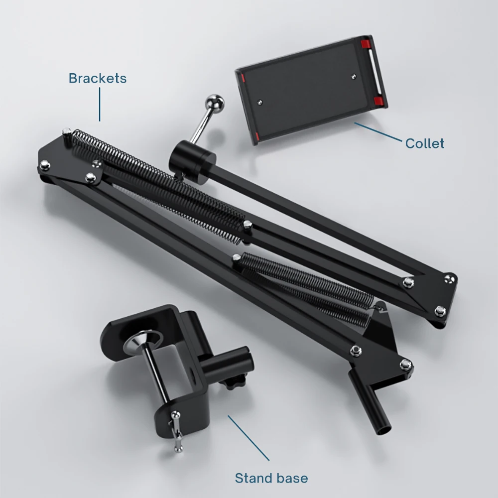 360 Adjustable Bed Tablet Stand for 4inch to 12.9inch Mobile Phones Tablets Lazy Arm Desk Mount Support iPad Mini | Компьютеры и офис