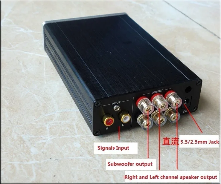 Новая обновленная версия 4,2 Bluetooth 2,1 каналов 200 Вт TPA3116D2 цифровой аудио усилитель звук хороший, бас сильный