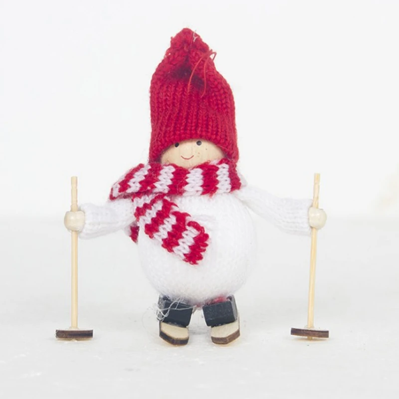 Креативный кавайный Рождественский ангел девушка лыжный кулон рождественская