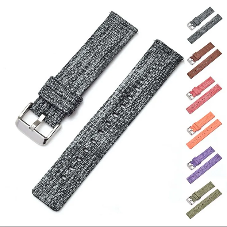Ремешок нейлоновый для наручных часов водонепроницаемый короткий браслет в