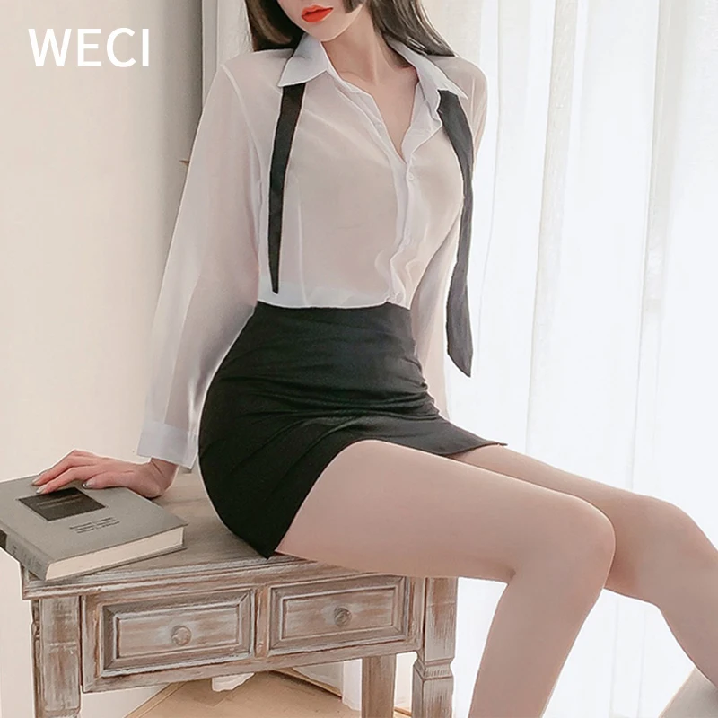 Женский костюм для учителей WECI классический эротический косплея форма секретаря