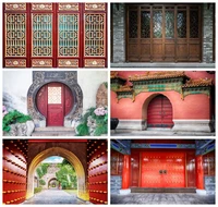 chinese style screen door palace wedding background decoration anniversaire customize photographic backdrops for photo studio