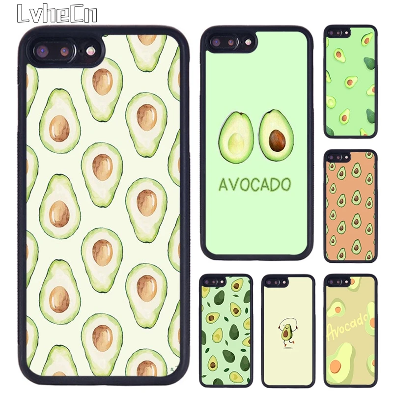 Милый чехол для телефона LvheCn с изображением авокадо и еды iPhone 5 SE 6s 7 8 Plus 11 12 Pro X XR XS