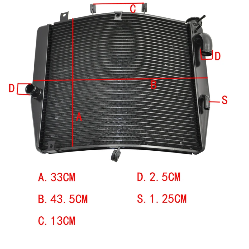 Мотоцикл Замена радиатора охлаждения алюминиевых охлаждающих устройств для