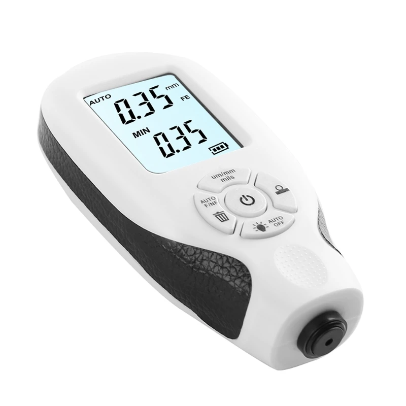 

Digital Coating Thickness Gauge 0.01mm 1mil Thickness Meter with Backlight LCD Display Calibration Function for Car