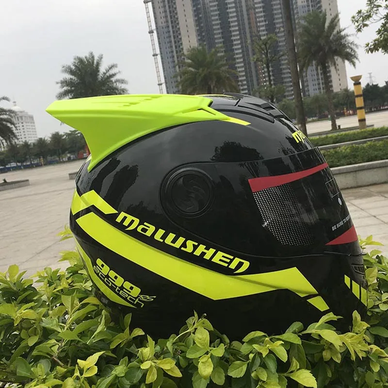 Защитный шлем для мотокросса гоночный винтажный езды по бездорожью оранжевого